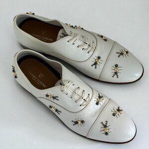 Exclusive Tiziano Zorzan Handmade Italian Calfskin Lace-Up Shoes – Embellished –